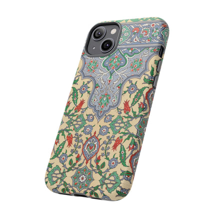 Arabic Art Pattern, Plate by Emile Prisse d’Avennes Phone Cases