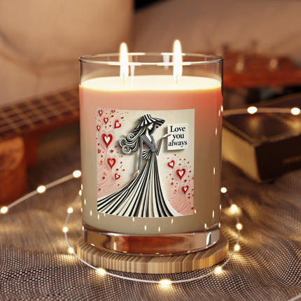 Love You Always Scented Candle - Full Glass, 11oz