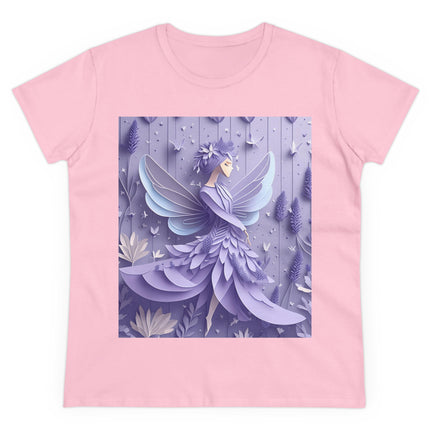 Lavender Fairy Women's Midweight Cotton Tee