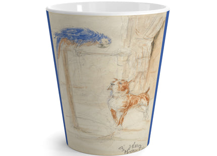 Perroquet et Chien by Henri de Toulouse-Lautrec Latte Mug