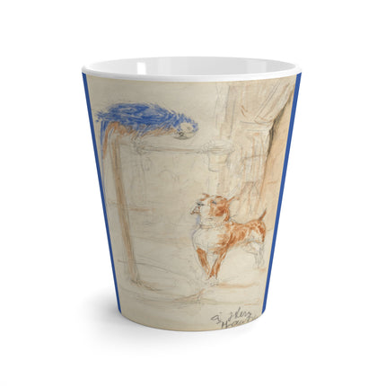 Perroquet et Chien by Henri de Toulouse-Lautrec Latte Mug