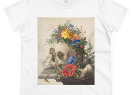 Vanitas Still Life by Herman Henstenburgh Women's Midweight Cotton Tee