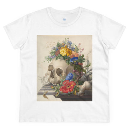 Vanitas Still Life by Herman Henstenburgh Women's Midweight Cotton Tee