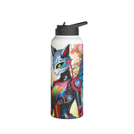Cyberpunk Chic Stainless Steel Water Bottle