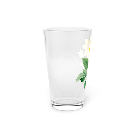 Dahlia Botanical Illustration by Pierre-Joseph Redouté Glass, 16oz