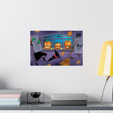 Whimsical Halloween Mischief Matte Horizontal Posters