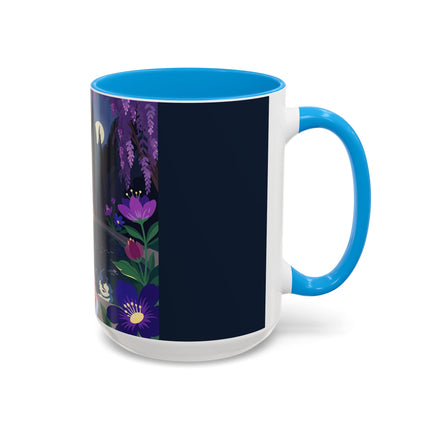 The Moonlit Garden Serenade Colorful Mugs – Art Deco Musical Elegance