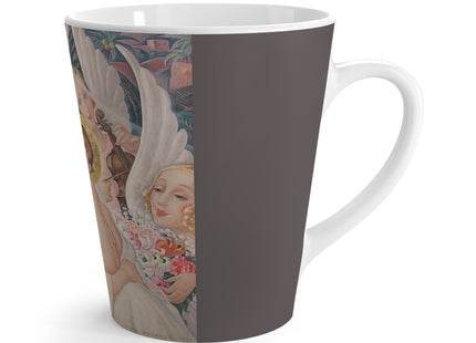 Madonna with Child Surrounded by Musical Angels by Gerda Wegener Latte Mug