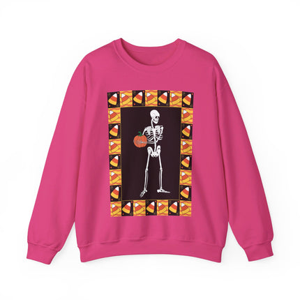 Candy Corn Skeleton Unisex Heavy Blend™ Crewneck Sweatshirt
