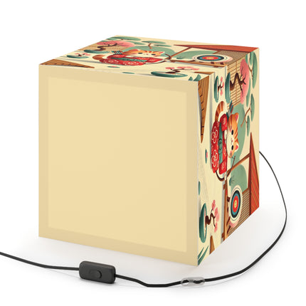 🏹🌸 Archer Kitten in the Zen Garden Light Cube Lamp – Focus, Whimsy & Zen Balance