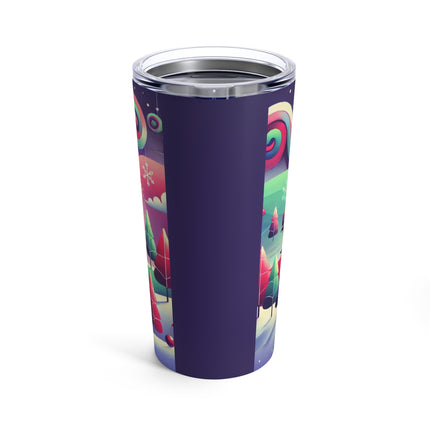 Festive Reindeer Flight Tumbler 20oz