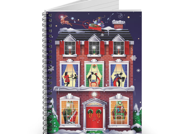 A Christmas Eve Celebration Spiral Notebook - Ruled Line