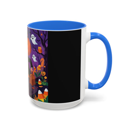 🎃🏮 The Pumpkin Gentleman's Moonlit Stroll Colorful Mug – Whimsical Halloween Charm