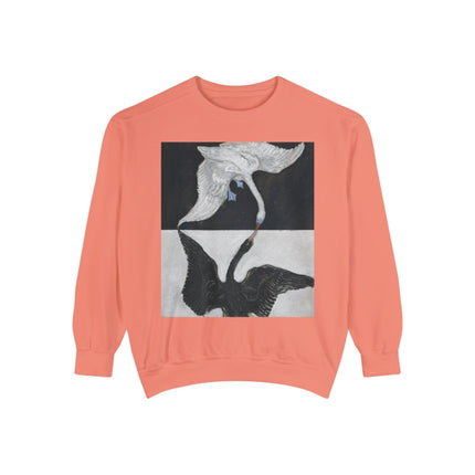 The Swan by Hilma af Klint Garment-Dyed Sweatshirt