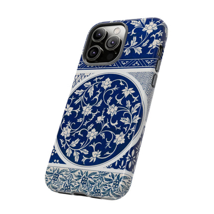 Blue Flower Pattern by Owen Jones Phone Cases
