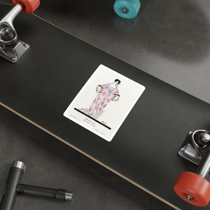 Hesitation–Déshabillé (Hesitation) by Charles Martin Die-Cut Stickers (5 Sizes)