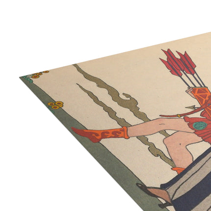 L'Arc Rouge by George Barbier Postcard Bundles (envelopes included)