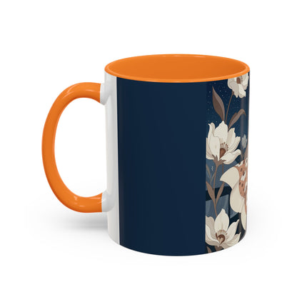 🌸✨ The Midnight Magnolia Masquerade Colorful Mug – Art Deco Nocturne