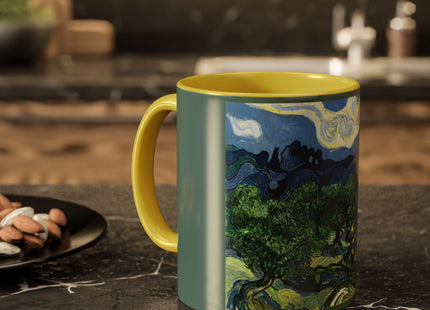 Olive Trees by Vincent Van Gogh Colorful Mugs (11oz, 15oz)