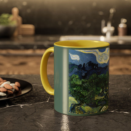 Olive Trees by Vincent Van Gogh Colorful Mugs (11oz, 15oz)