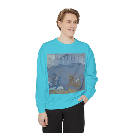 The Duel by Nicholas Roerich Unisex Garment-Dyed Sweatshirt