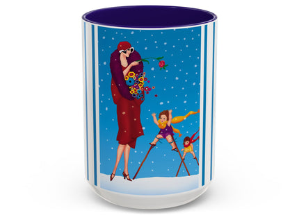 Snowfall & Couture Colorful Mugs (11oz, 15oz)