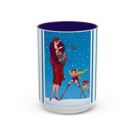 Snowfall & Couture Colorful Mugs (11oz, 15oz)