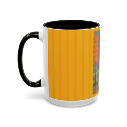 Sur Les Marches Du Jardin by Georges LePape Colorful Mugs (11oz, 15oz)