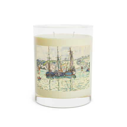 Le Trieux Paul Signac Scented Candle - Full Glass, 11oz - The White Tea & Fig, The Lavender & Sage, and The Ocean Mist & Moss