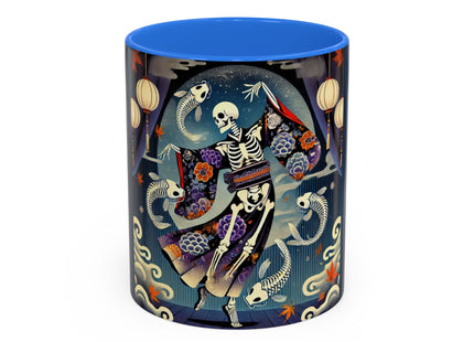 Skeleton Kabuki Performer Colorful Mugs (11oz, 15oz)