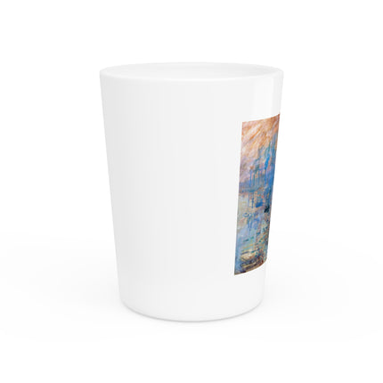 Sunrise by Claude Monet Ceramic Shot Glass