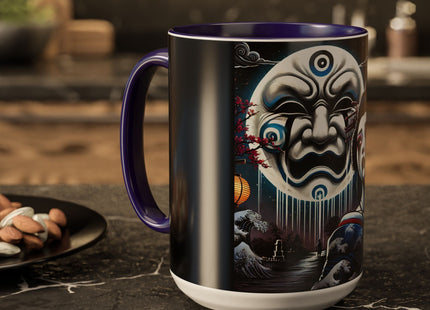 Geisha’s Black Ink Tears Colorful Mugs (11oz, 15oz)