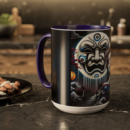 Geisha’s Black Ink Tears Colorful Mugs (11oz, 15oz)