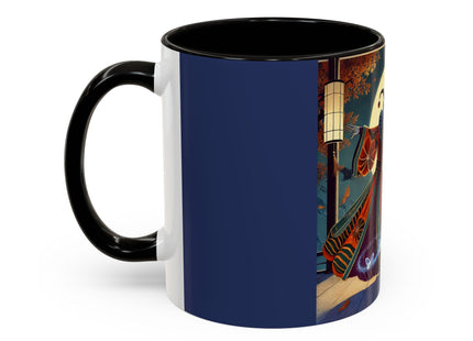 Court Magician with Ghost Butterflies Colorful Mugs (11oz, 15oz)