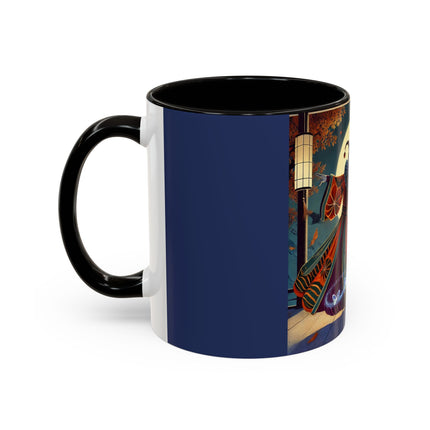 Court Magician with Ghost Butterflies Colorful Mugs (11oz, 15oz)