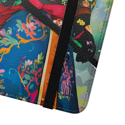 🦉⚔️ Cyberpunk Samurai Owl Flip Case – Neon Wisdom & Warrior Honor