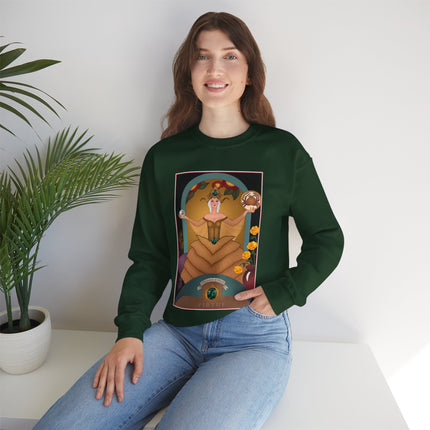 June & Pearl, Alexandrite (from the Gem Series) by Sofia Chiostri Heavy Blend™ Crewneck Sweatshirt