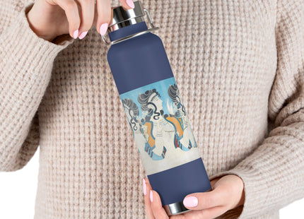 Reproduction of Ladies in Blue by Emile Gilliéron Copper Vacuum Insulated Bottle, 22oz
