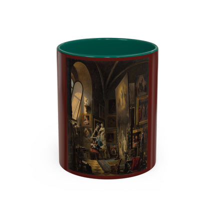 Raphael and his Muse in the Atelier by Vincenzo Abbati Colorful Mugs (11oz, 15oz)