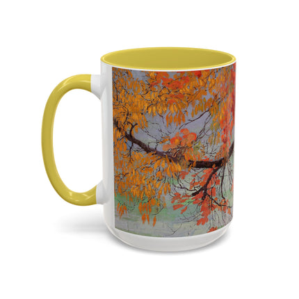 Autumn leaves by Edward Okuń Colorful Mugs (11oz, 15oz)