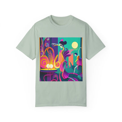 Dance of the Skeleton Ballerinas Unisex Garment-Dyed T-shirt