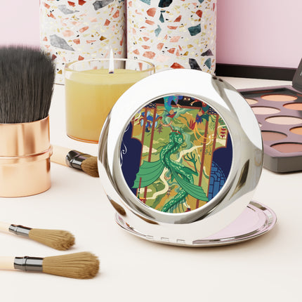 Celestial Dragon Gathering Compact Mirror – Mythic Majesty & Timeless Tradition