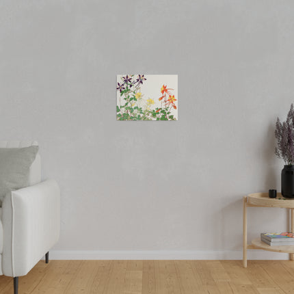 Aquilegia Flower by Tanigami Kônan – Japanese Botanical Art