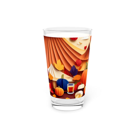 British Shorthair at an Autumn Market Glass, 16oz