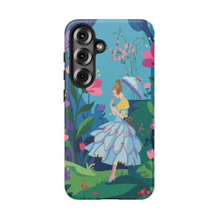 🌸☂️ A Stroll Through The Enchanted Forest Phone Case – Art Deco Floral Fantasy