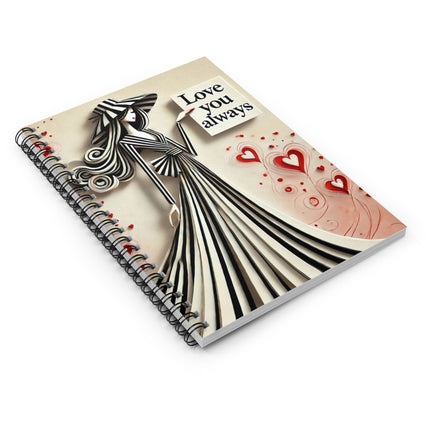 Love You Always Spiral Notebook - Ruled Line