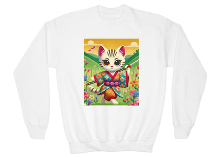 Samurai Kitten Youth Crewneck Sweatshirt