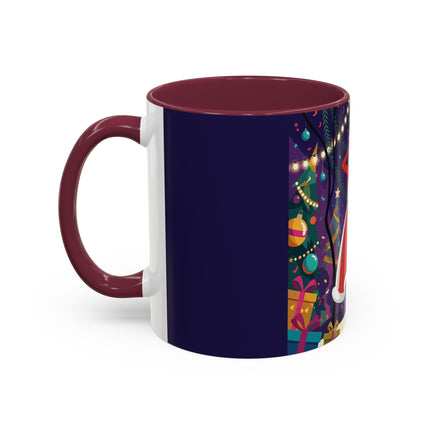 🎄❄️ The Christmas Snowball Dance Colorful Mug – Whimsical Holiday Fashion Fantasy
