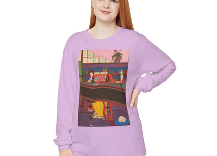 La Musique by Charles Martin Garment-dyed Long Sleeve T-Shirt