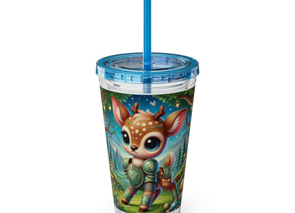 Fawn Defender Sunsplash Tumbler with Straw, 16oz